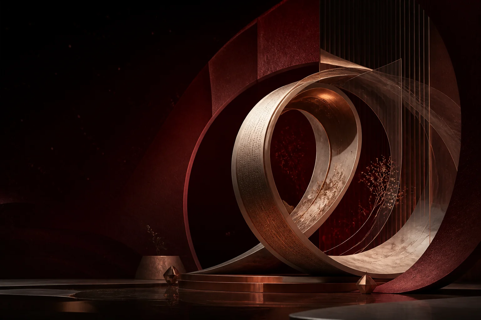 Orbyte digital craft sculpture